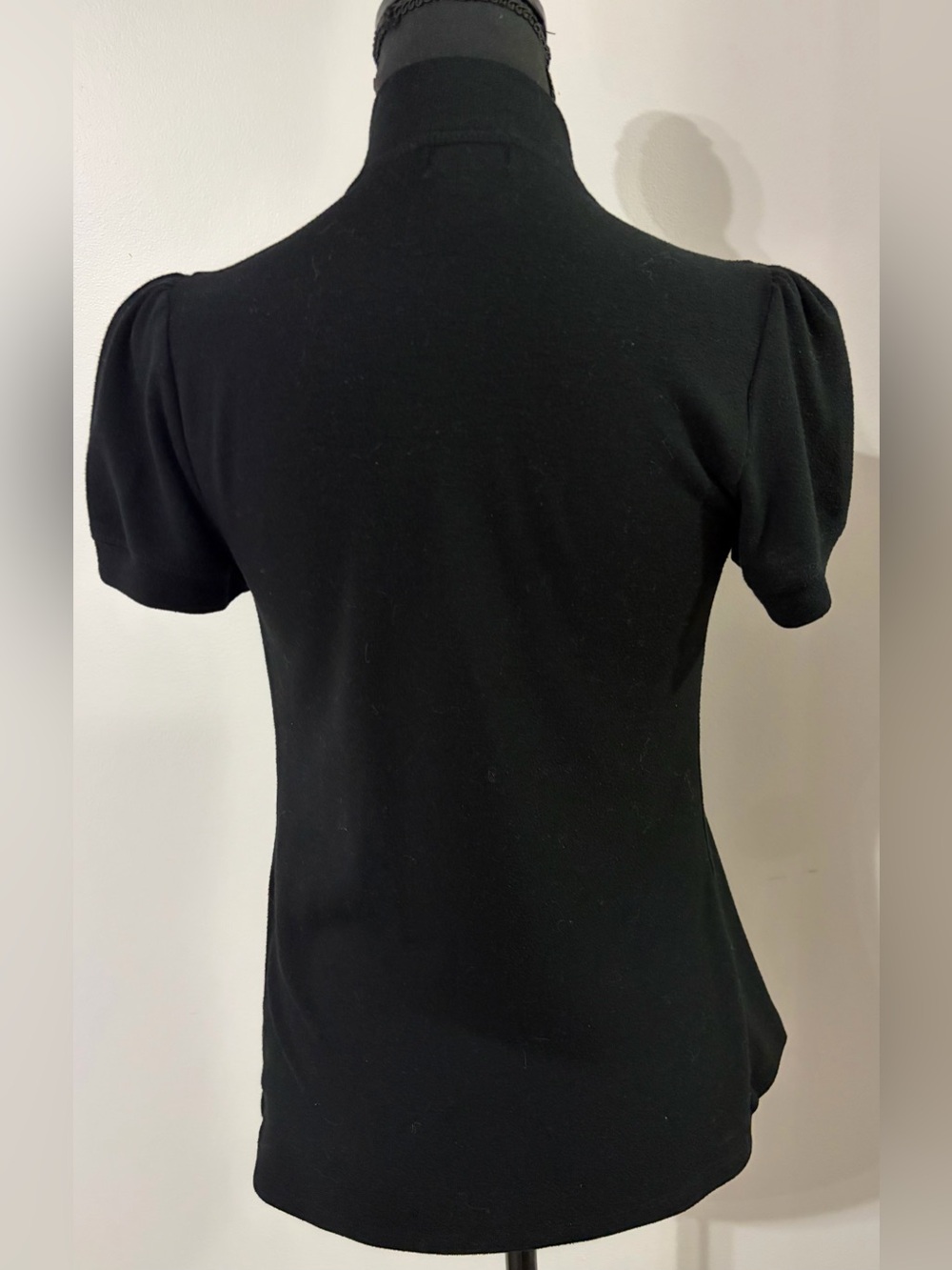 Eyelash Couture Black Short-Sleeve Button-Front top - Picture 5 of 6